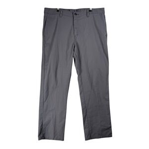 Genuine Dickies Mens Charcoal Gray Straight Leg Work Pants 37x30 Utility Chino